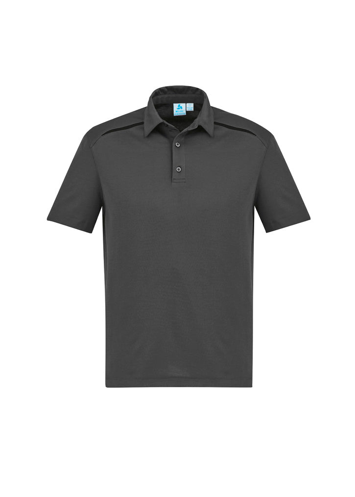 Mens Sonar Short Sleeve Polo - Grey/Black ||SRC=https://cdn.fashionbizapps.nz/honeybee/images/P901MS_bProduct_Grey_Black_01_AzaHaQm.jpg