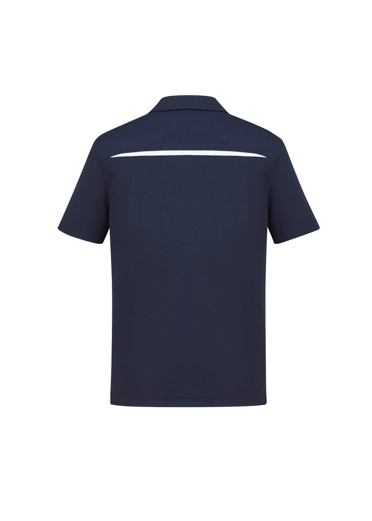 Mens Sonar Short Sleeve Polo - Navy/White ||SRC=https://cdn.fashionbizapps.nz/honeybee/images/P901MS_bProduct_Navy_White_02_lYuxoqX.jpg