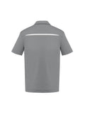 Mens Sonar Short Sleeve Polo - Silver/White ||SRC=https://cdn.fashionbizapps.nz/honeybee/images/P901MS_bProduct_Silver_White_02_32tax73.jpg