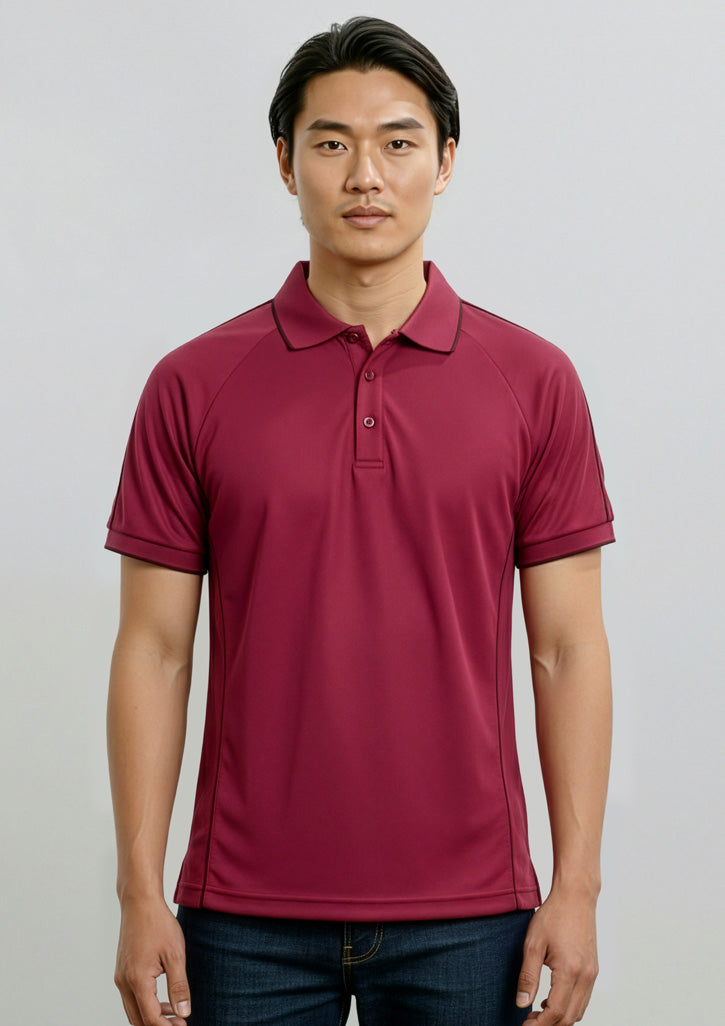 Mens Resort Short Sleeve Polo ||SRC=https://cdn.fashionbizapps.nz/honeybee/images/P9900_Talent_Cherry_Maroon_01.jpg