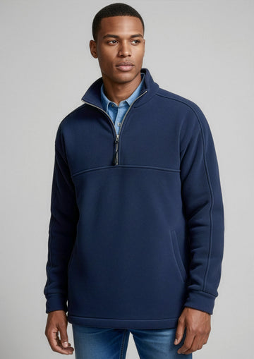 Mens Heavy Weight Fleece ||SRC=https://cdn.fashionbizapps.nz/honeybee/images/PF380_Talent_Navy_01_hYhJ0Nc.jpg