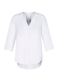 Womens Lily Longline Blouse ||SRC=https://cdn.fashionbizapps.nz/honeybee/images/S015LT_White_F_yqbLDPV.jpg