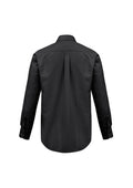 Mens Base Long Sleeve Shirt - Black ||SRC=https://cdn.fashionbizapps.nz/honeybee/images/S10510_bProduct_Black_02_LhuHNVA.jpg