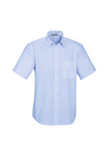 Mens Base Short Sleeve Shirt - Blue ||SRC=https://cdn.fashionbizapps.nz/honeybee/images/S10512_bProduct_Blue_01_cDRPGTC.jpg