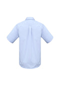 Mens Base Short Sleeve Shirt - Blue ||SRC=https://cdn.fashionbizapps.nz/honeybee/images/S10512_bProduct_Blue_02_mxj7OHR.jpg