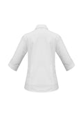 Womens Base 3/4 Sleeve Shirt - White ||SRC=https://cdn.fashionbizapps.nz/honeybee/images/S10521_bProduct_White_02_DmfsN74.jpg
