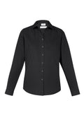 Womens Memphis Long Sleeve Shirt - Black ||SRC=https://cdn.fashionbizapps.nz/honeybee/images/S127LL_bProduct_Black_01_oK9B69l.jpg