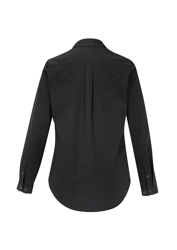 Womens Memphis Long Sleeve Shirt - Black ||SRC=https://cdn.fashionbizapps.nz/honeybee/images/S127LL_bProduct_Black_02_adxIsne.jpg