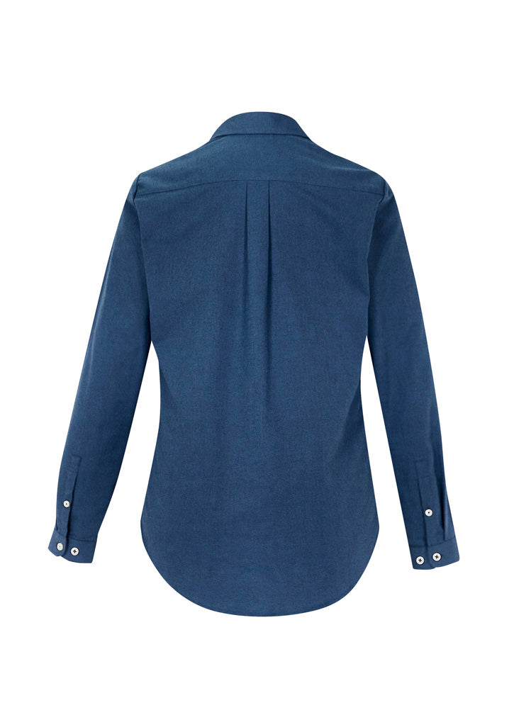 Womens Memphis Long Sleeve Shirt - Mineral Blue ||SRC=https://cdn.fashionbizapps.nz/honeybee/images/S127LL_bProduct_MineralBlue_02_fvStYG5.jpg