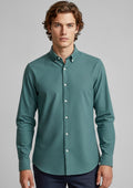 Mens Memphis Long Sleeve Shirt ||SRC=https://cdn.fashionbizapps.nz/honeybee/images/S127ML_Talent_JasperGreen_01.jpg