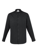 Mens Memphis Long Sleeve Shirt - Black ||SRC=https://cdn.fashionbizapps.nz/honeybee/images/S127ML_bProduct_Black_01_yDsCWj0.jpg