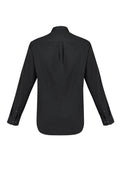 Mens Memphis Long Sleeve Shirt - Black ||SRC=https://cdn.fashionbizapps.nz/honeybee/images/S127ML_bProduct_Black_02_n5TjrAT.jpg