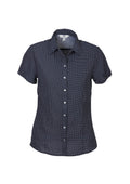 Ladies Ruby Blouse - Navy/White ||SRC=https://cdn.fashionbizapps.nz/images/attachments/000/010/070/large/S232LS_Navy_White.jpg