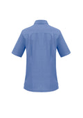 Womens Oasis Overblouse - Mid Blue ||SRC=https://cdn.fashionbizapps.nz/honeybee/images/S265LS_bProduct_MidBlue_02_JEsZIC3.jpg