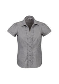 Womens Edge Short Sleeve Shirt - Black ||SRC=https://cdn.fashionbizapps.nz/honeybee/images/S267LS_bProduct_Black_01_HwVxLWz.jpg