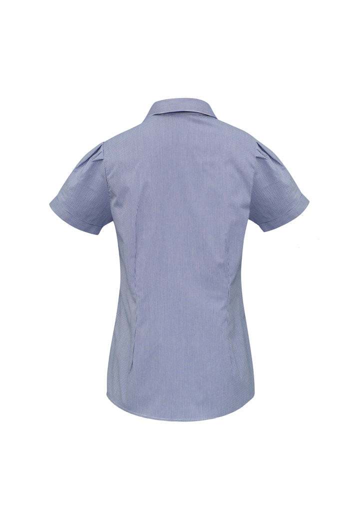 Womens Edge Short Sleeve Shirt - Blue ||SRC=https://cdn.fashionbizapps.nz/honeybee/images/S267LS_bProduct_Blue_02_6cZFukI.jpg