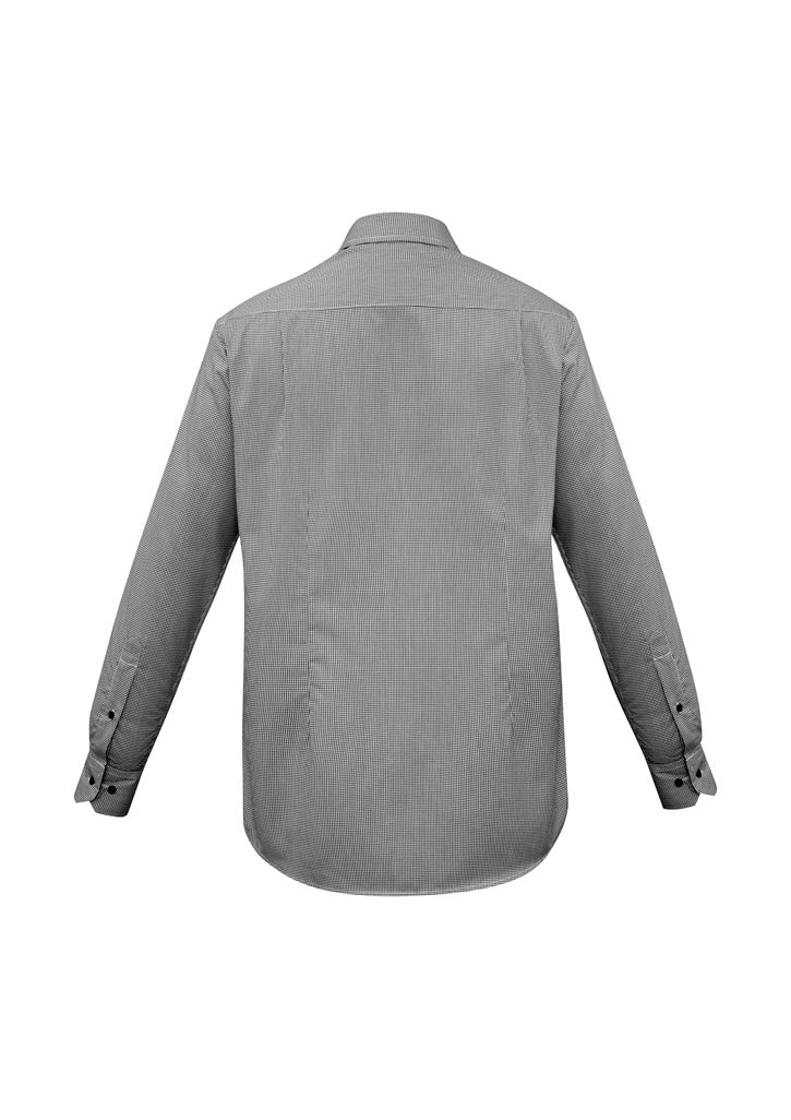 Mens Edge Long Sleeve Shirt - Black ||SRC=https://cdn.fashionbizapps.nz/honeybee/images/S267ML_bProduct_Black_02_Rg4kC4a.jpg