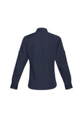 Womens Bondi Long Sleeve Shirt - Navy ||SRC=https://cdn.fashionbizapps.nz/honeybee/images/S306LL_bProduct_Navy_02_o3M40Oi.jpg