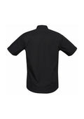 Mens Bondi Short Sleeve Shirt - Black ||SRC=https://cdn.fashionbizapps.nz/honeybee/images/S306MS_bProduct_Black_02_XwLVCB5.jpg