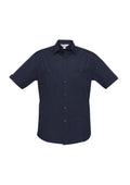Mens Bondi Short Sleeve Shirt - Navy ||SRC=https://cdn.fashionbizapps.nz/honeybee/images/S306MS_bProduct_Navy_01_l1xEBWM.jpg