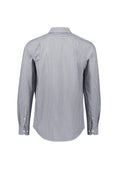 Mens Conran Classic Long Sleeve Shirt - Slate/White ||SRC=https://cdn.fashionbizapps.nz/honeybee/images/S336ML_bProduct_Slate_White_02_K3BPahQ.jpg