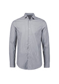 Mens Conran Tailored Long Sleeve Shirt ||SRC=https://cdn.fashionbizapps.nz/honeybee/images/S337ML_bProduct_Slate_White_01_jrtwWrp.jpg