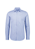 Mens Bristol Tailored Long Sleeve Shirt - White/Navy ||SRC=https://cdn.fashionbizapps.nz/honeybee/images/S339ML_bProduct_White_Navy_01_L8FCt6W.jpg