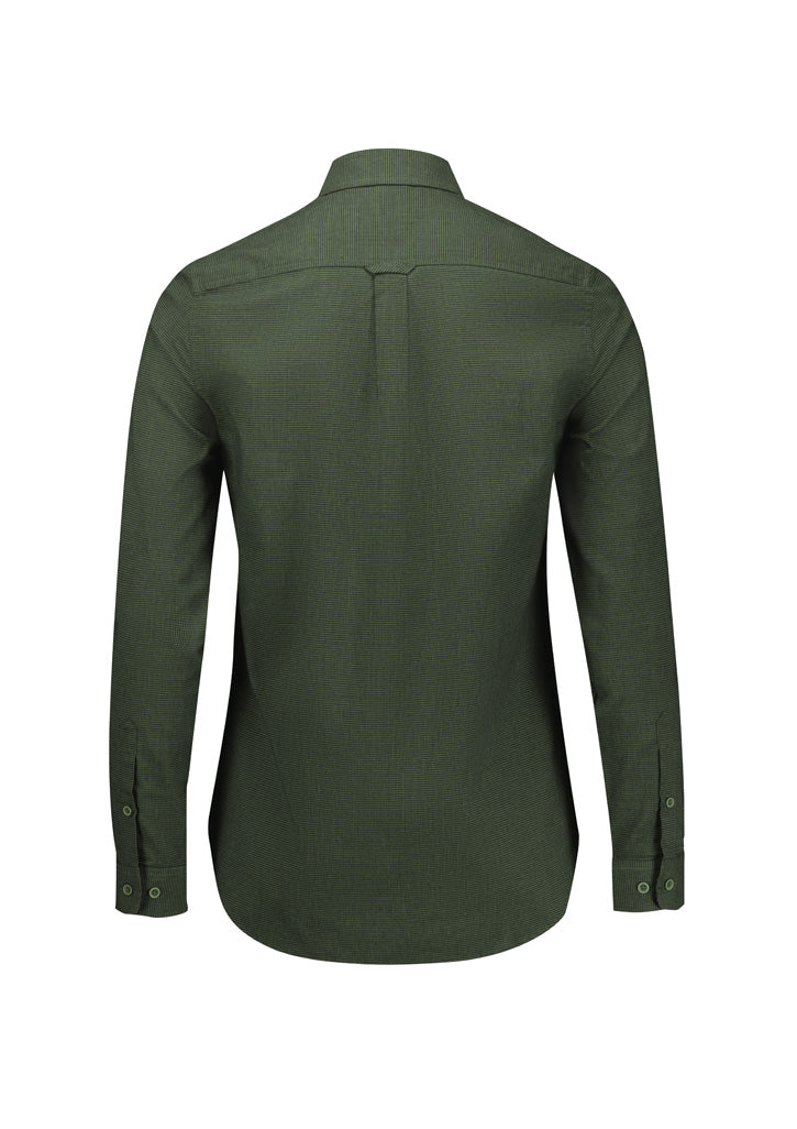 Womens Soul Long Sleeve Shirt - Olive ||SRC=https://cdn.fashionbizapps.nz/honeybee/images/S421LL_Product_Olive_02.jpg