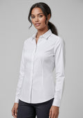 Womens Dalton Long Sleeve Shirt ||SRC=https://cdn.fashionbizapps.nz/honeybee/images/S522LL_Talent_White_01.jpg