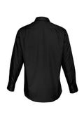 Mens Dalton Long Sleeve Shirt - Black ||SRC=https://cdn.fashionbizapps.nz/honeybee/images/S522ML_Product_Black_02.jpg