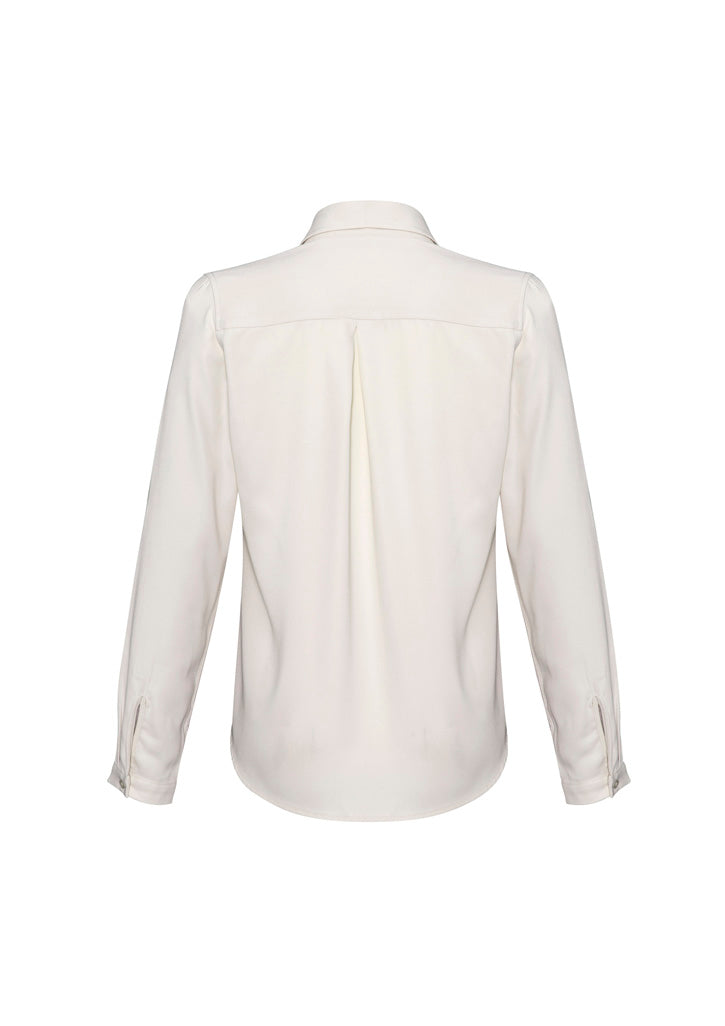 Womens Madison Long Sleeve Shirt - Ivory ||SRC=https://cdn.fashionbizapps.nz/honeybee/images/S626LL_bProduct_Ivory_02_0XvkN1t.jpg