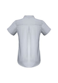 Womens Madison Short Sleeve Shirt - Silver Mist ||SRC=https://cdn.fashionbizapps.nz/honeybee/images/S628LS_bProduct_SilverMist_02_vQxtsuy.jpg