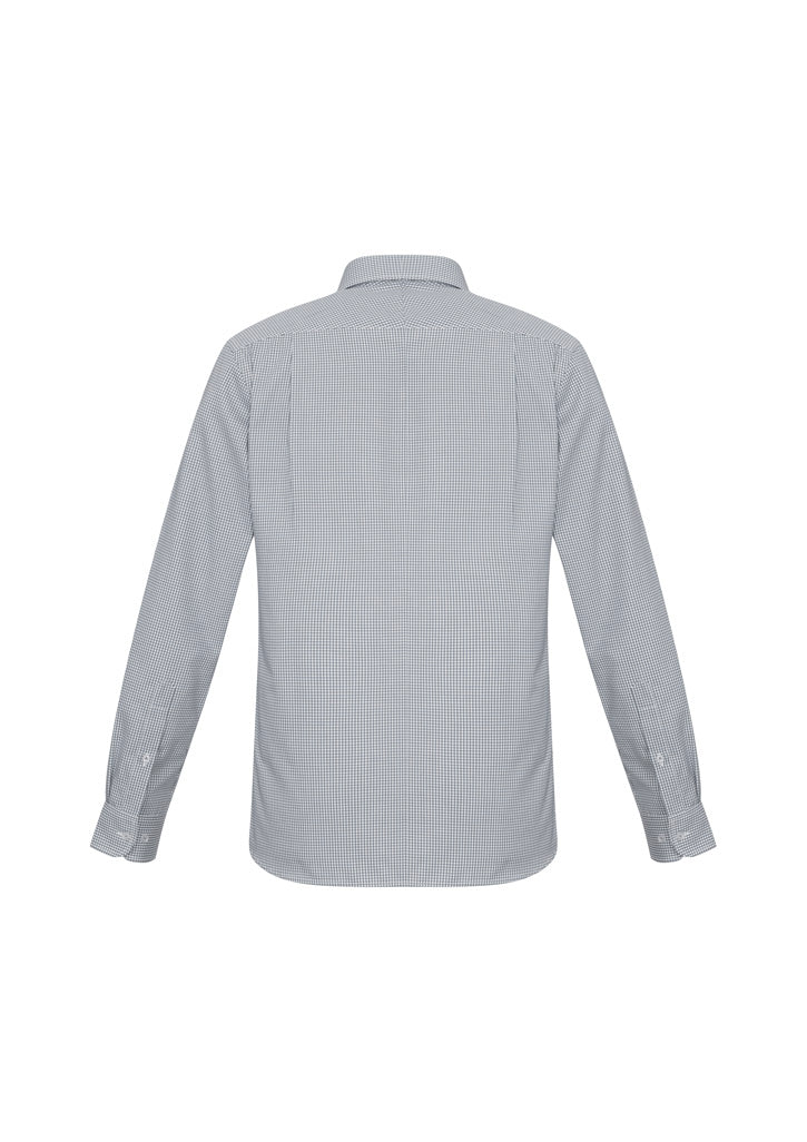Mens Ellison Long Sleeve Shirt - Silver ||SRC=https://cdn.fashionbizapps.nz/honeybee/images/S716ML_bProduct_Silver_02_wMA5QCT.jpg