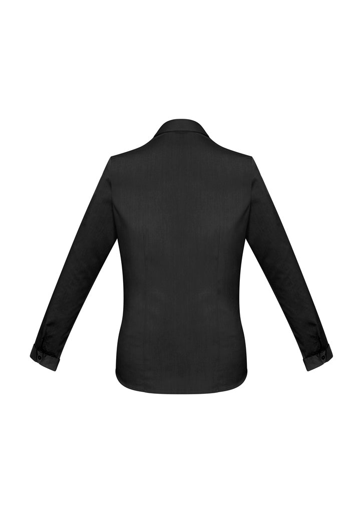 Womens Monaco Long Sleeve Shirt - Black ||SRC=https://cdn.fashionbizapps.nz/honeybee/images/S770LL_bProduct_Black_02_ql6gGhb.jpg