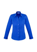 Womens Monaco Long Sleeve Shirt - Electric Blue ||SRC=https://cdn.fashionbizapps.nz/honeybee/images/S770LL_bProduct_Electric_Blue_01_zY6NLGX.jpg