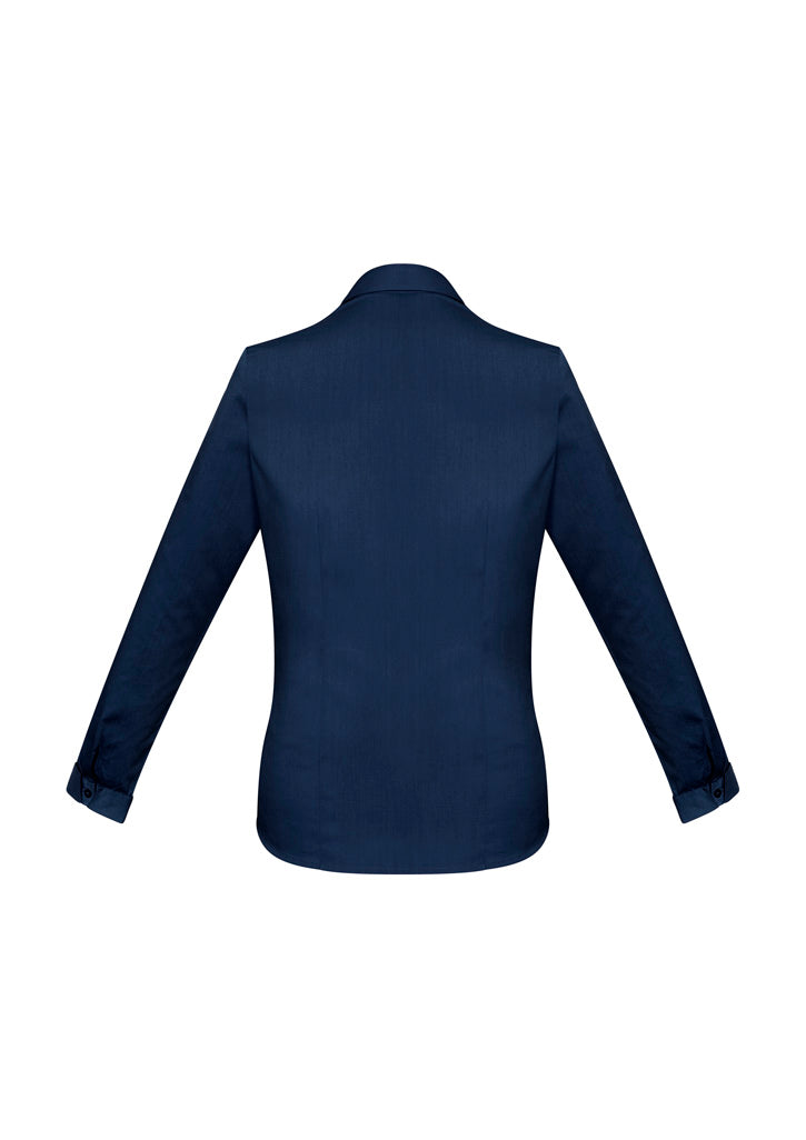 Womens Monaco Long Sleeve Shirt - Ink ||SRC=https://cdn.fashionbizapps.nz/honeybee/images/S770LL_bProduct_Ink_02_9BdyKBV.jpg