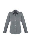 Womens Monaco Long Sleeve Shirt - Platinum ||SRC=https://cdn.fashionbizapps.nz/honeybee/images/S770LL_bProduct_Platinum_01_6Ms0xBt.jpg