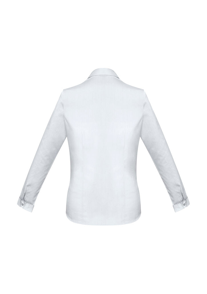Womens Monaco Long Sleeve Shirt - White ||SRC=https://cdn.fashionbizapps.nz/honeybee/images/S770LL_bProduct_White_02_D5QglS7.jpg