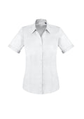 Womens Monaco Short Sleeve Shirt - White ||SRC=https://cdn.fashionbizapps.nz/honeybee/images/S770LS_bProduct_White_01_fUTniPy.jpg