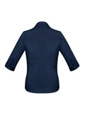 Womens Monaco 3/4 Sleeve Shirt - Ink ||SRC=https://cdn.fashionbizapps.nz/honeybee/images/S770LT_bProduct_Ink_02_dflbIme.jpg
