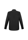 Mens Monaco Long Sleeve Shirt - Black ||SRC=https://cdn.fashionbizapps.nz/honeybee/images/S770ML_bProduct_Black_02_o95koX3.jpg