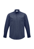 Mens Harper Long Sleeve Shirt - Ink/Silver ||SRC=https://cdn.fashionbizapps.nz/honeybee/images/S820ML_bProduct_Ink_Silver_01_nzP5c4J.jpg