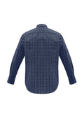 Mens Harper Long Sleeve Shirt - Ink/Silver ||SRC=https://cdn.fashionbizapps.nz/honeybee/images/S820ML_bProduct_Ink_Silver_02_da5pbdz.jpg