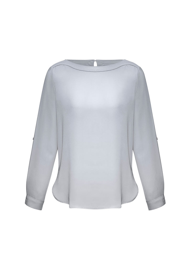 Womens Madison Boatneck Top - Silver Mist ||SRC=https://cdn.fashionbizapps.nz/honeybee/images/S828LL_bProduct_SilverMist_01_weY99ff.jpg