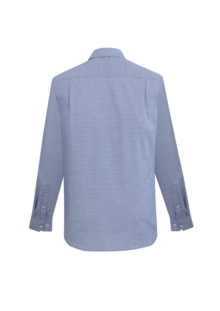 Mens Jagger Long Sleeve Shirt - French Blue ||SRC=https://cdn.fashionbizapps.nz/honeybee/images/S910ML_bProduct_FrenchBlue_02_hNw9Xfi.jpg
