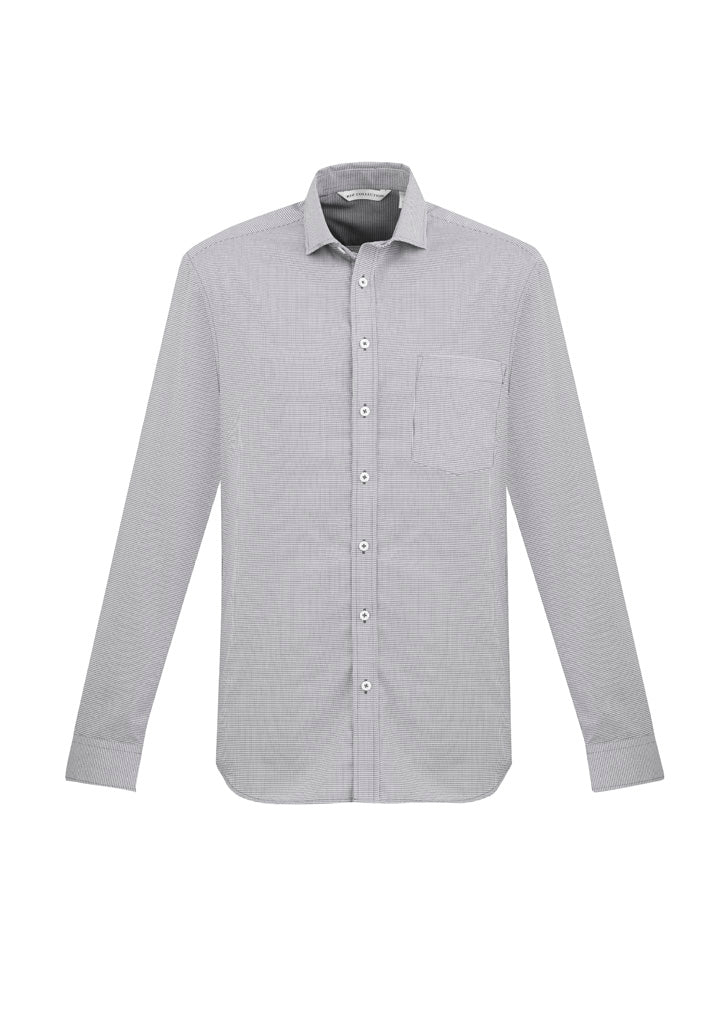 Mens Jagger Long Sleeve Shirt - Silver ||SRC=https://cdn.fashionbizapps.nz/honeybee/images/S910ML_bProduct_Silver_01_8Jcj0Sy.jpg