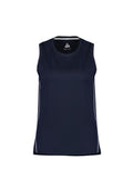 Womens Balance Singlet - Navy/White ||SRC=https://cdn.fashionbizapps.nz/honeybee/images/SG319L_bProduct_Navy_White_01_Wiac1b5.jpg