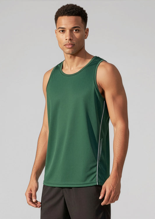 Mens Balance Singlet ||SRC=https://cdn.fashionbizapps.nz/honeybee/images/SG319M_Talent_Forest_White_01.jpg