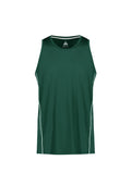 Mens Balance Singlet - Forest/White ||SRC=https://cdn.fashionbizapps.nz/honeybee/images/SG319M_bProduct_Forest_White_01_vUSzIeN.jpg