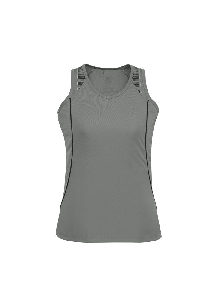 Ladies Razor Singlet ||SRC=https://cdn.fashionbizapps.nz/honeybee/images/SG407L_Product_AshBlack_01.jpg